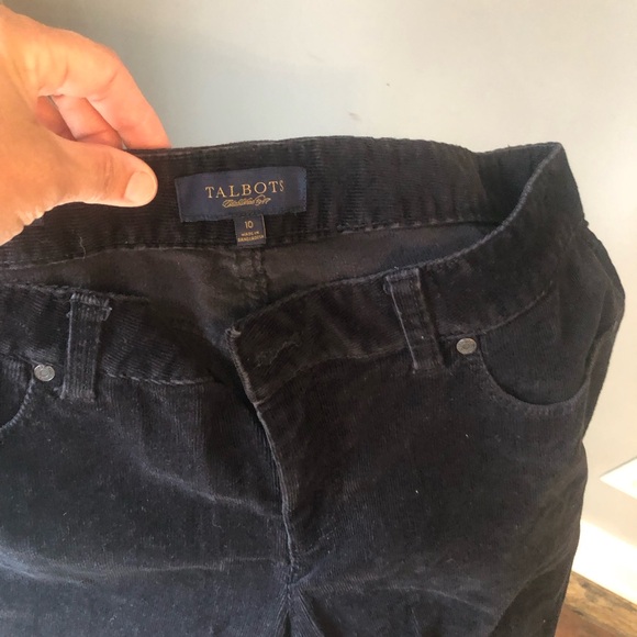 Talbots signature black corduroys size 10 - Picture 2 of 3
